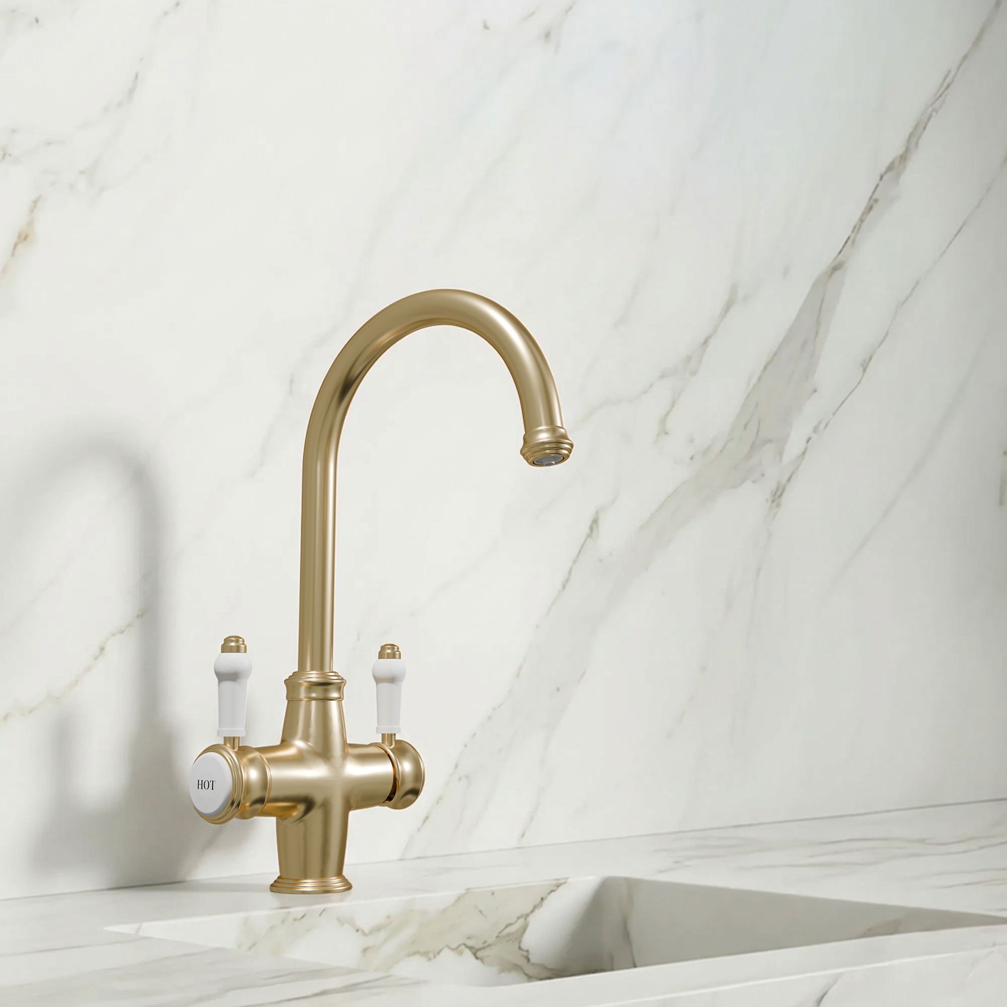 3-in-1 Fohen Sterling - Brushed Brass