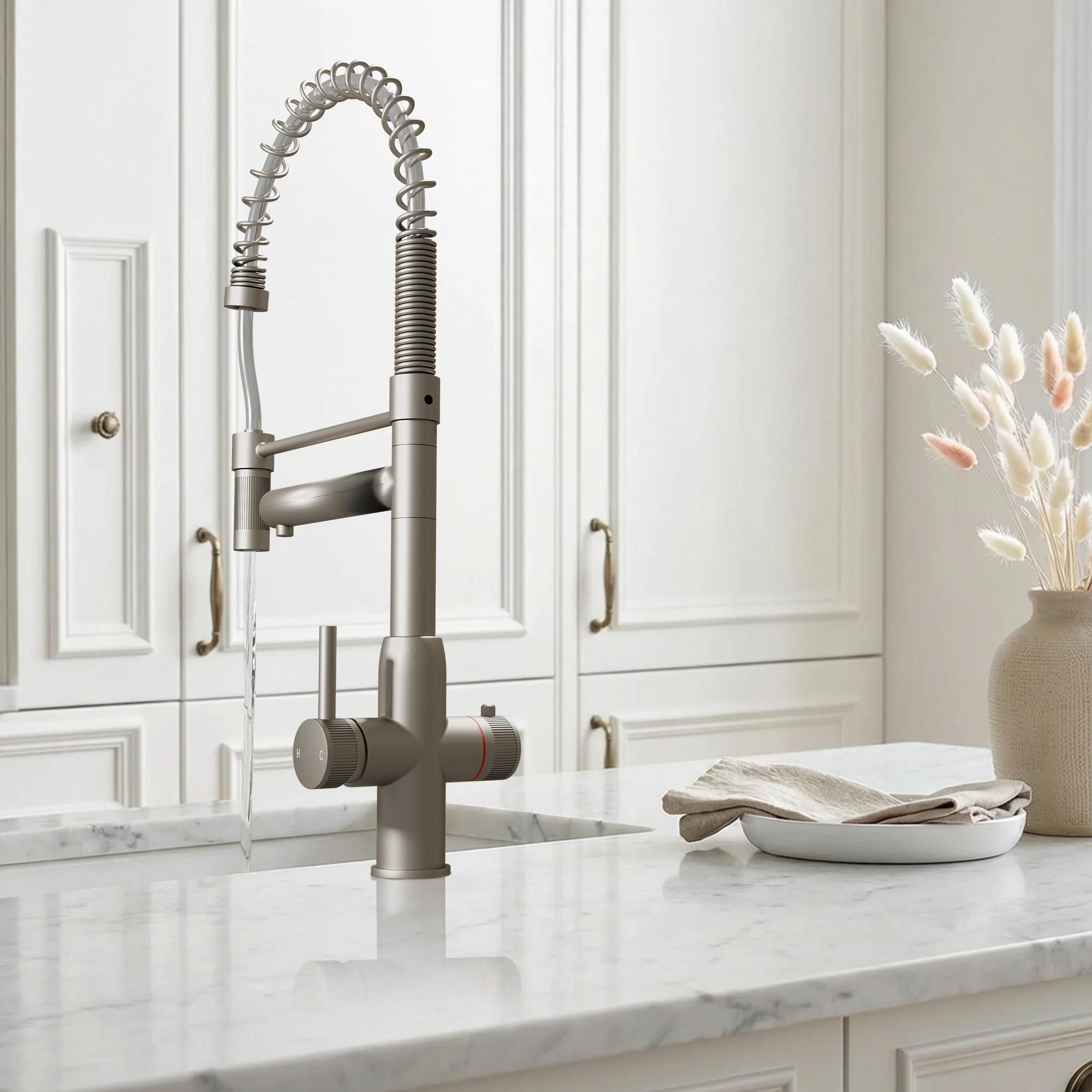 3-in-1 Fohen Spring Pro - Brushed Nickel