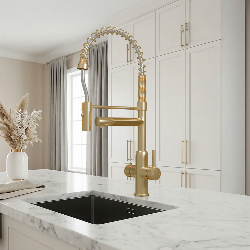 3-in-1 Fohen Spring Pro - Brushed Brass