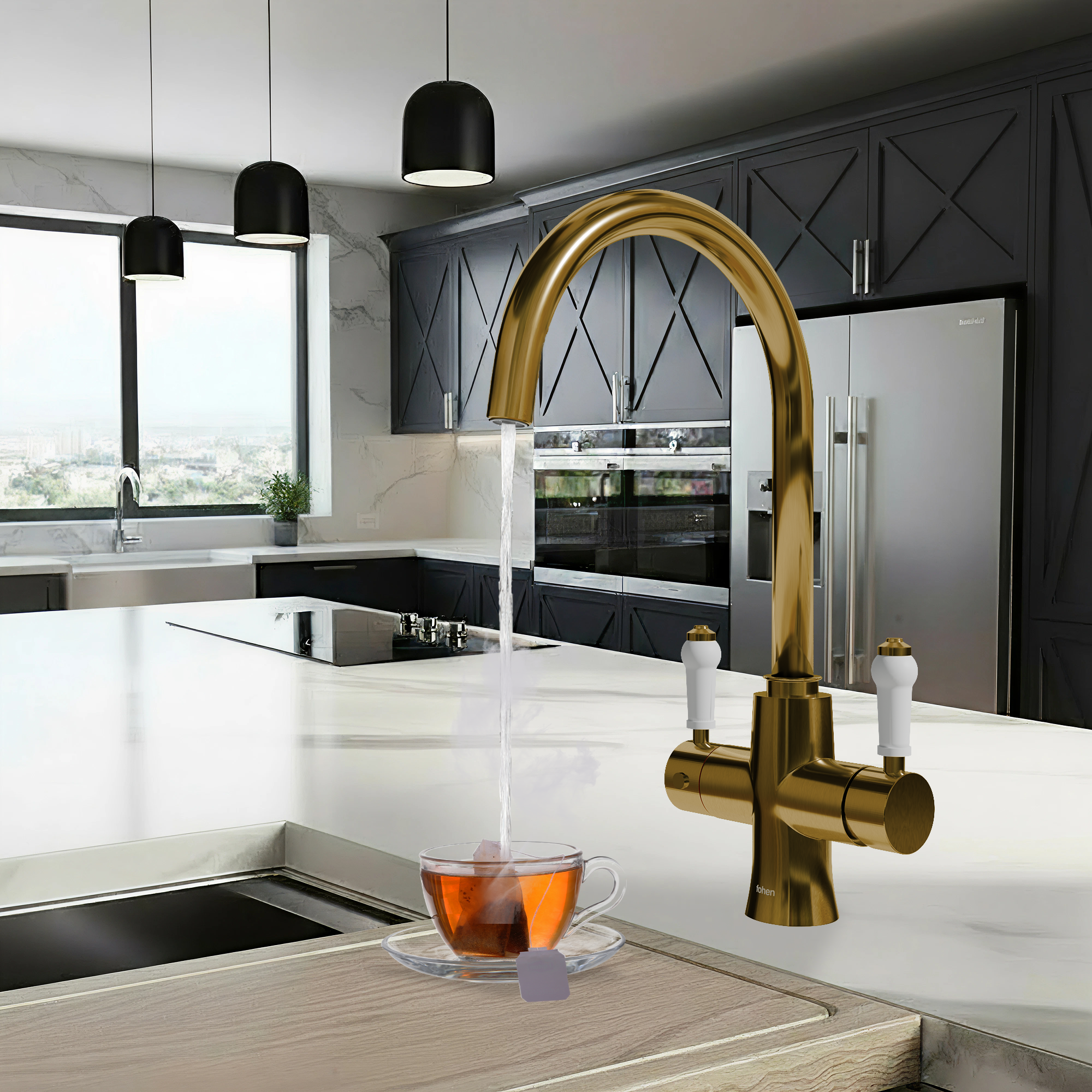 4-in-1 Fohen Fantale Pro - Brushed Zirconium Gold