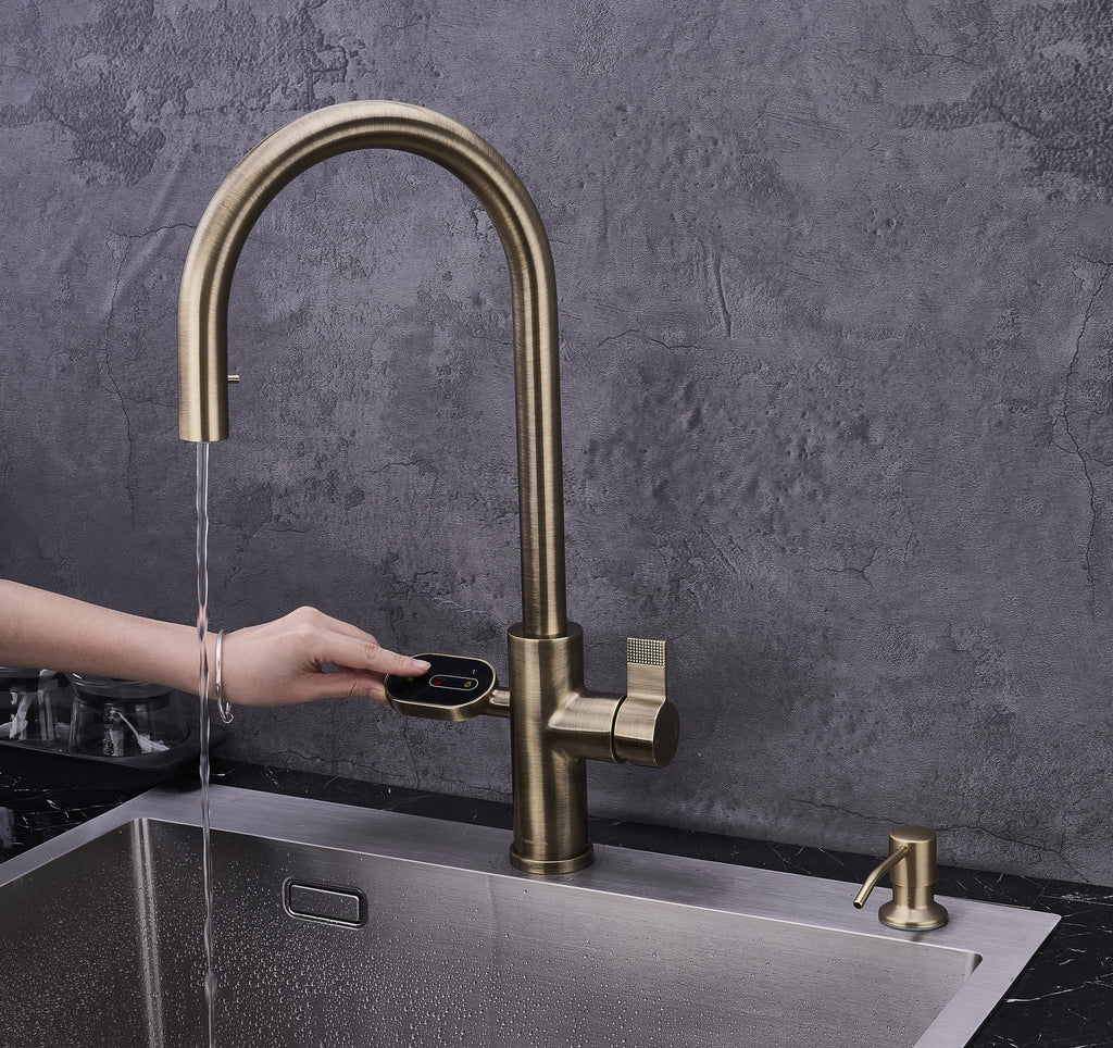4-in-1 Hanström Nexa Digital Pullout - Antique Brass