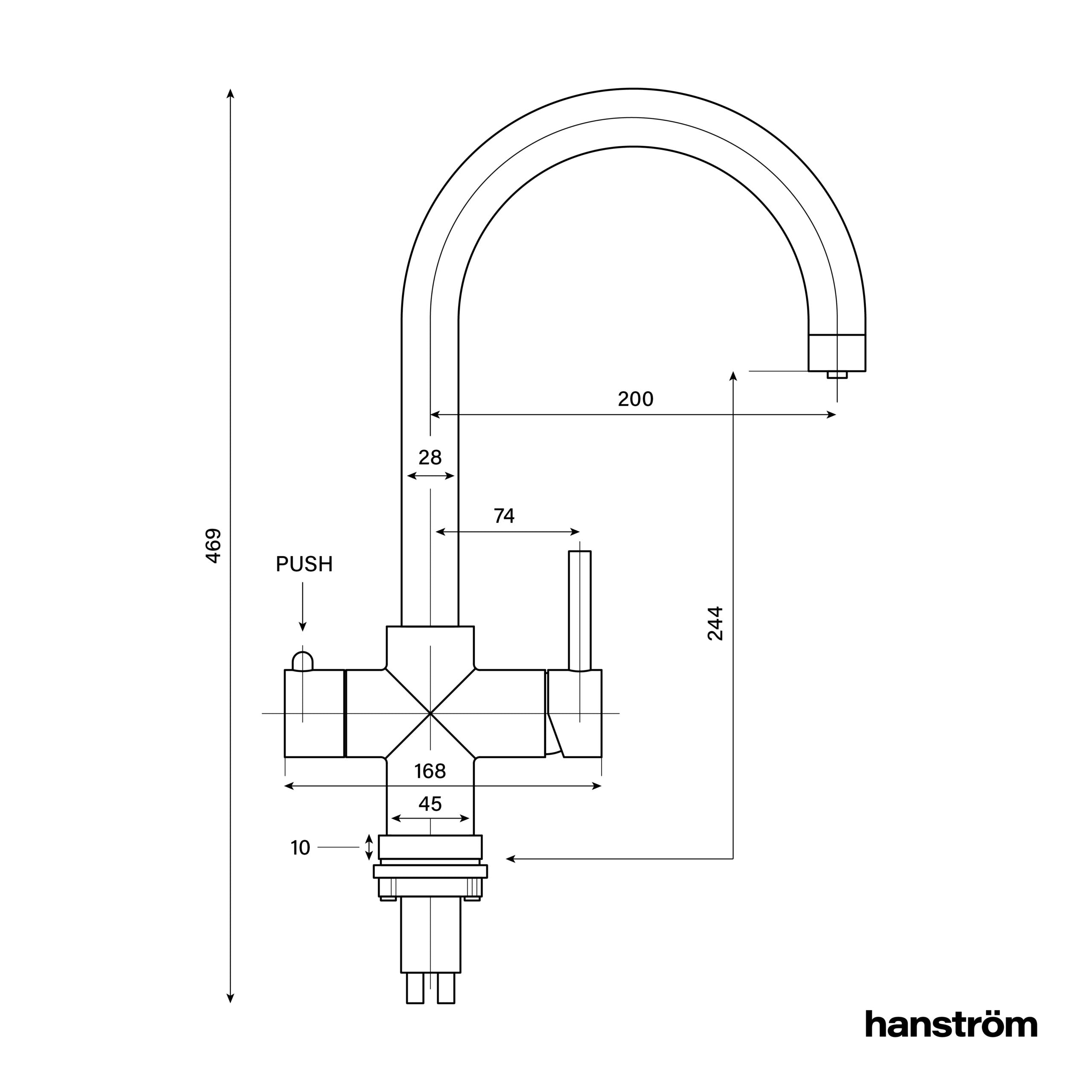 4-in-1 Hanström Olan - Brushed Gunmetal