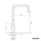 3-in-1 Hanström Lunen - Brushed Brass