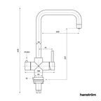 4-in-1 Hanström Saxan - Chrome