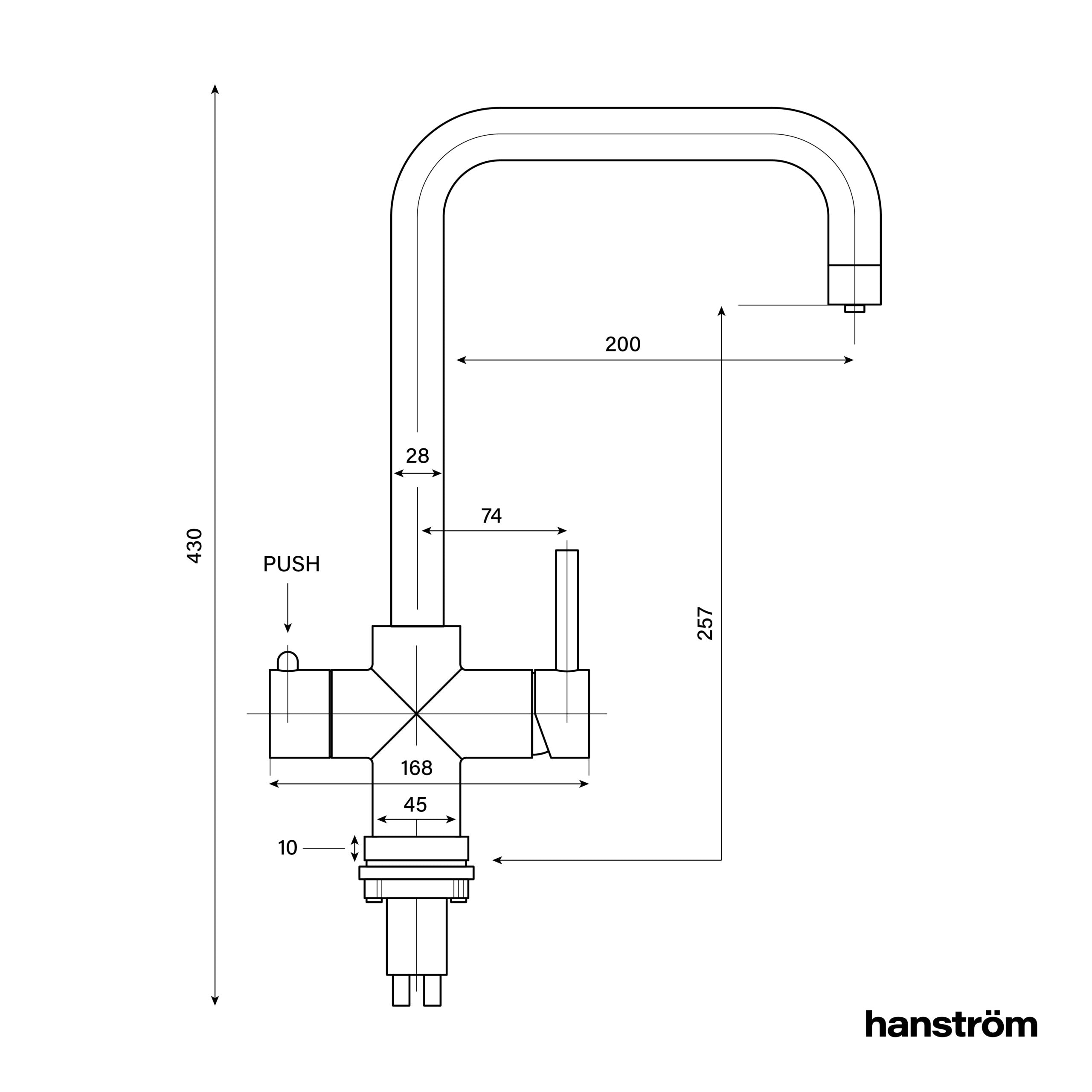 4-in-1 Hanström Saxan - Chrome