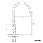 3-in-1 Hanström Ume Touch - Brushed Gunmetal