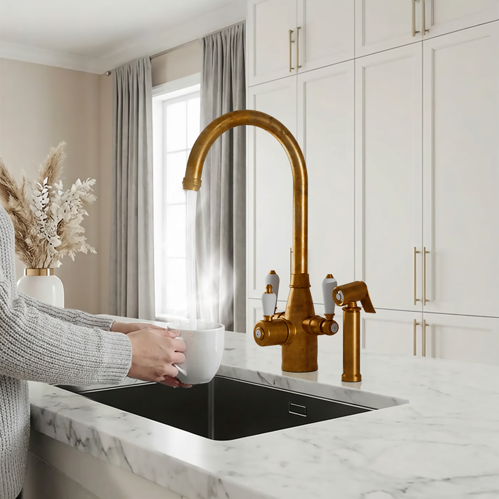 3-in-1 Fohen Tate + Spray - Aged Brass