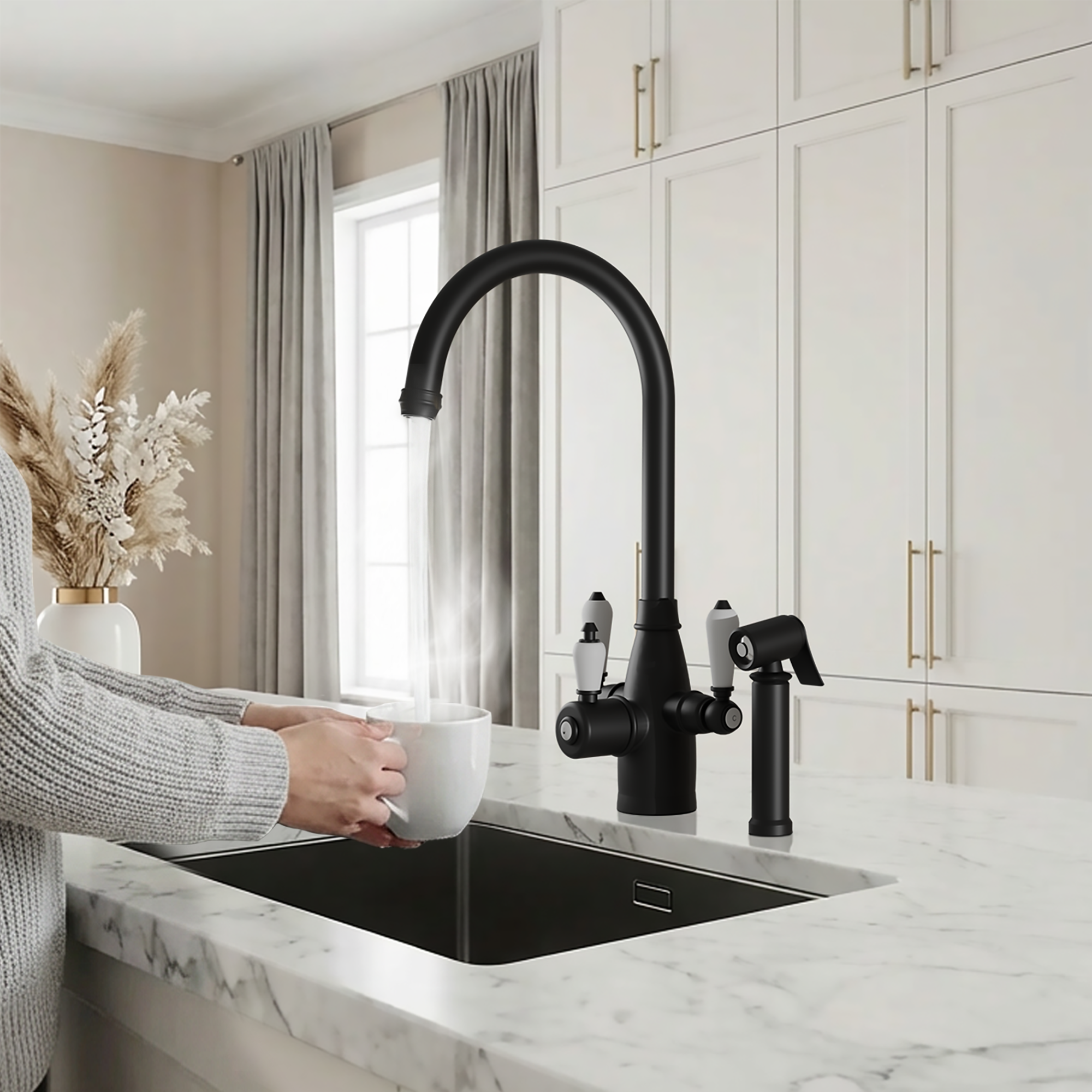 3-in-1 Fohen Tate + Spray - Matt Black