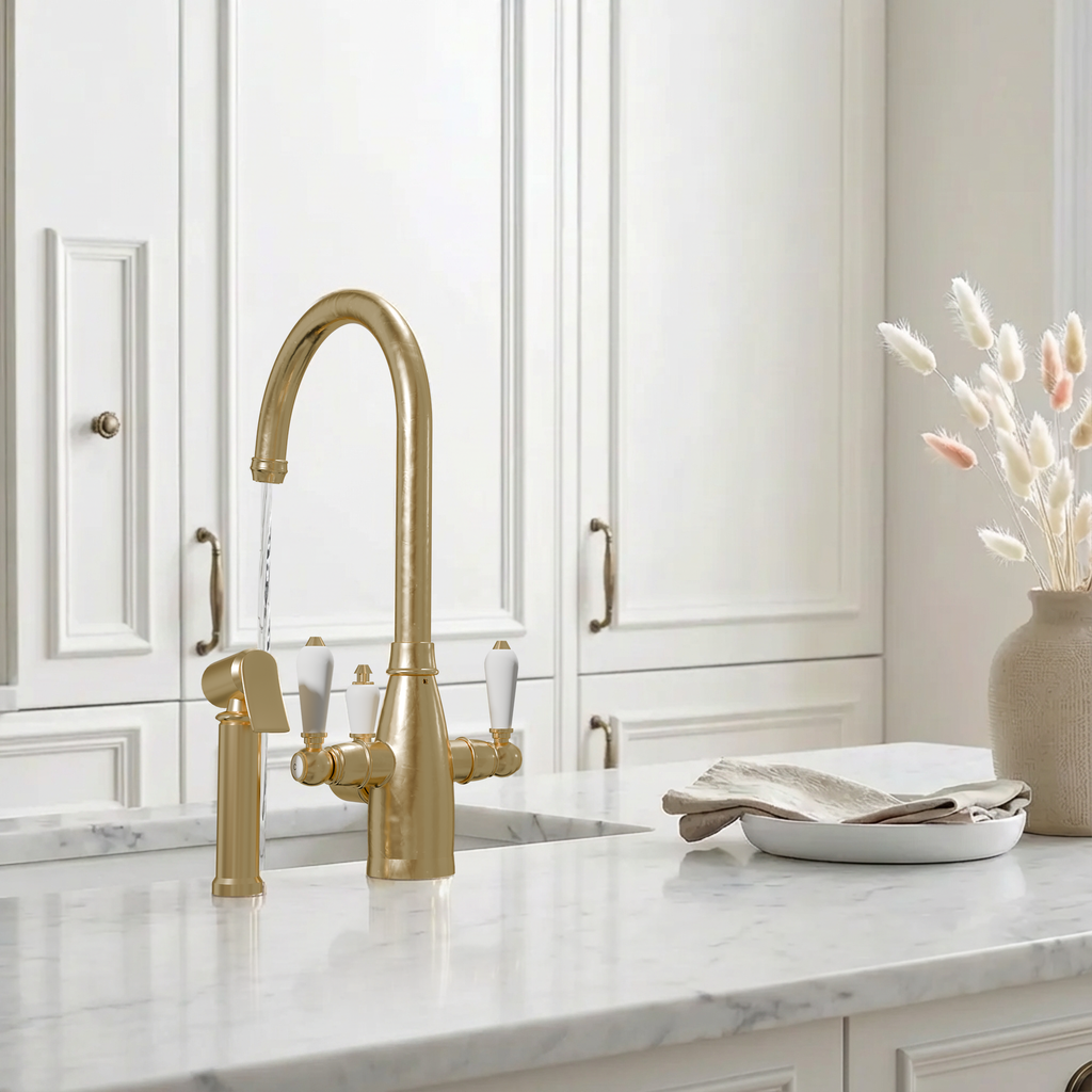 3-in-1 Fohen Tate + Spray - Brushed Brass
