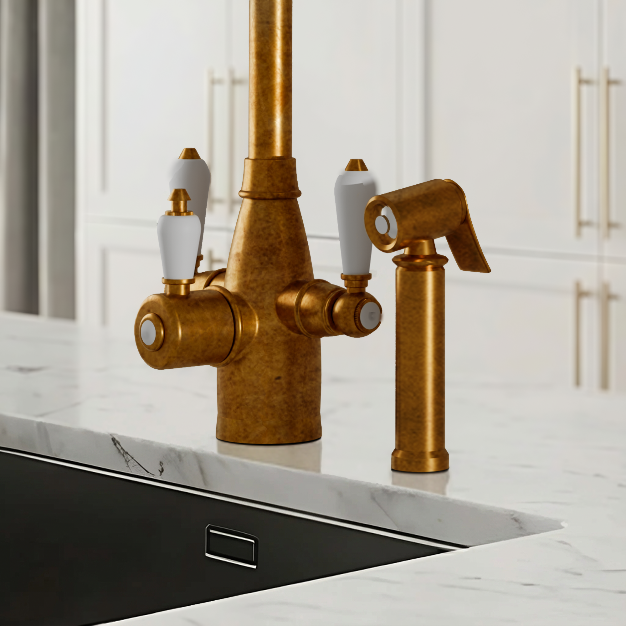 3-in-1 Fohen Tate + Spray - Aged Brass