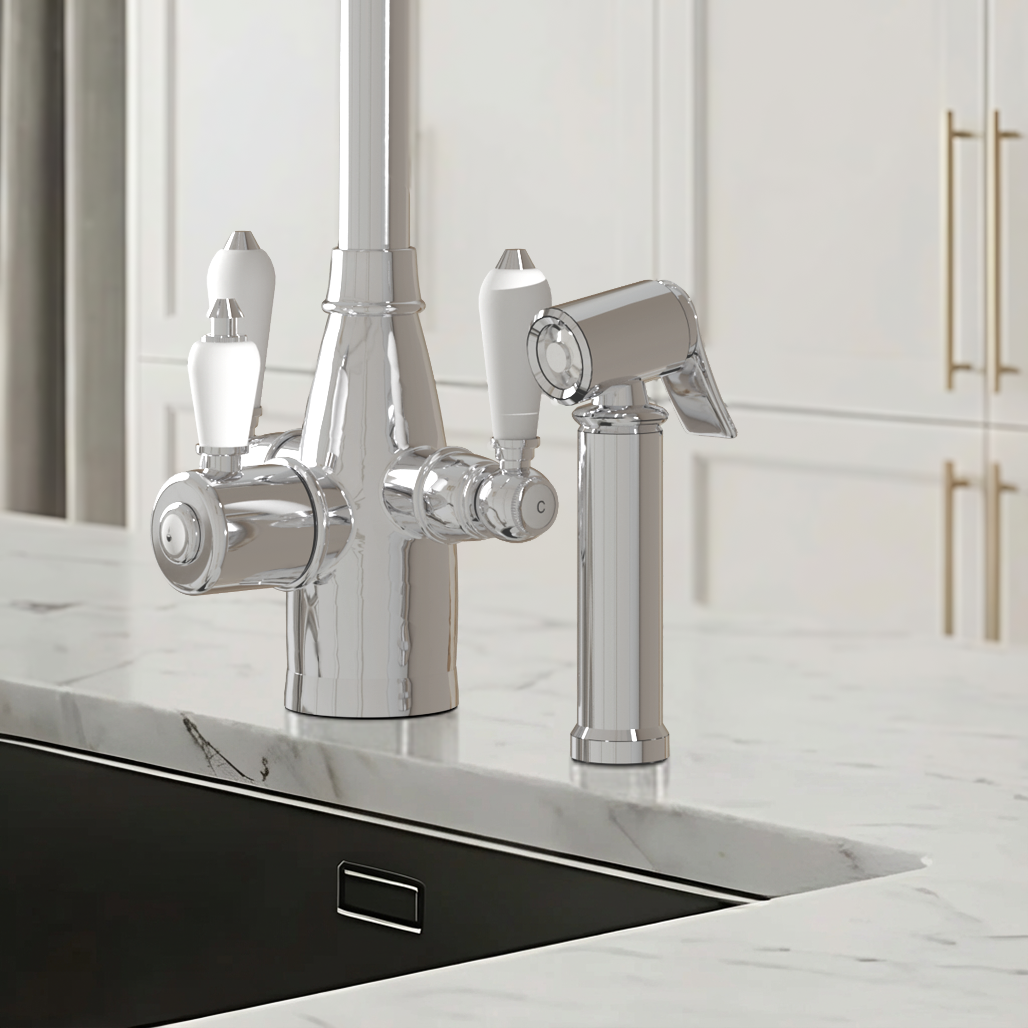 3-in-1 Fohen Tate + Spray - Chrome
