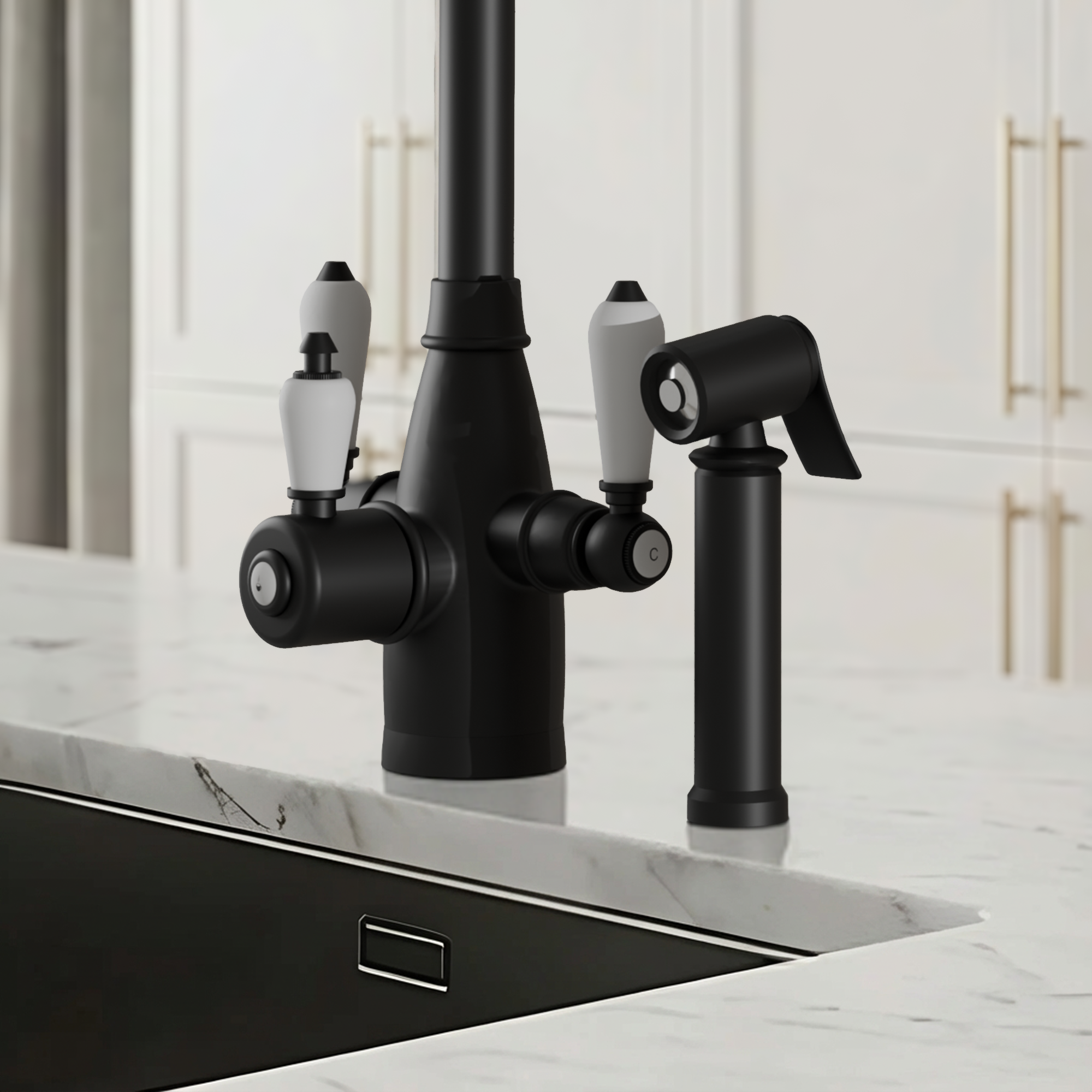 3-in-1 Fohen Tate + Spray - Matt Black