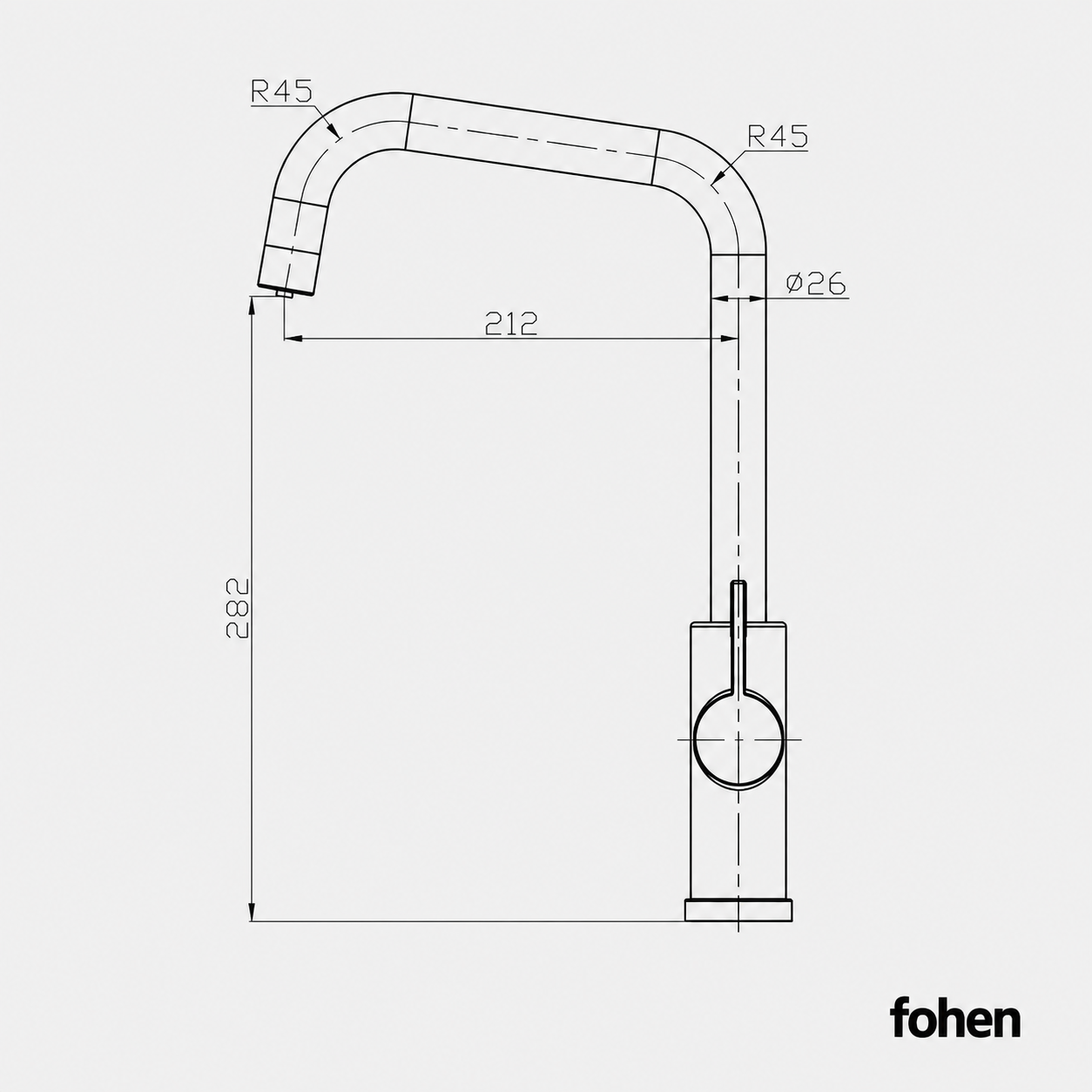 4-in-1 Fohen Fedina Touch - Matt Black & Patinated Brass Accents