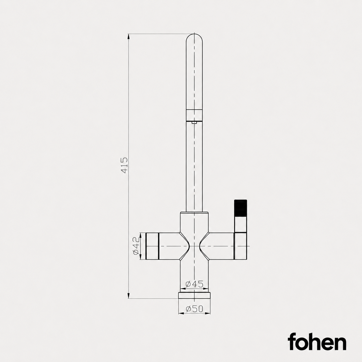 4-in-1 Fohen Fervente Touch - Matt Black