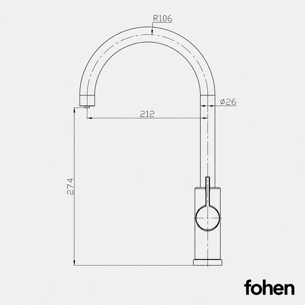4-in-1 Fohen Fervente Touch - Matt Black