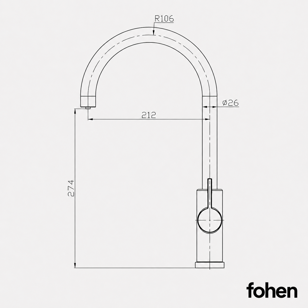 4-in-1 Fohen Fervente Touch - Matt Black