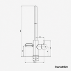 4-in-1 Hanström Nexa Digital Pullout - Brushed Gunmetal