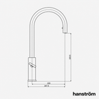 4-in-1 Hanström Nexa Digital Pullout - Brushed Gunmetal