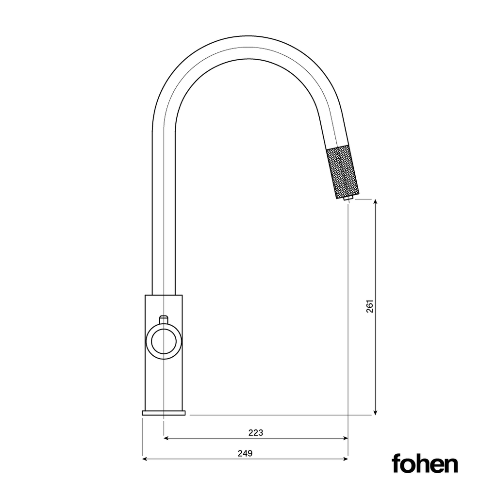 4-in-1 Fohen Kyros Pull Out - Brushed Nickel
