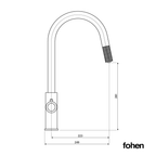 4-in-1 Fohen Kyros Pull Out - Brushed Nickel