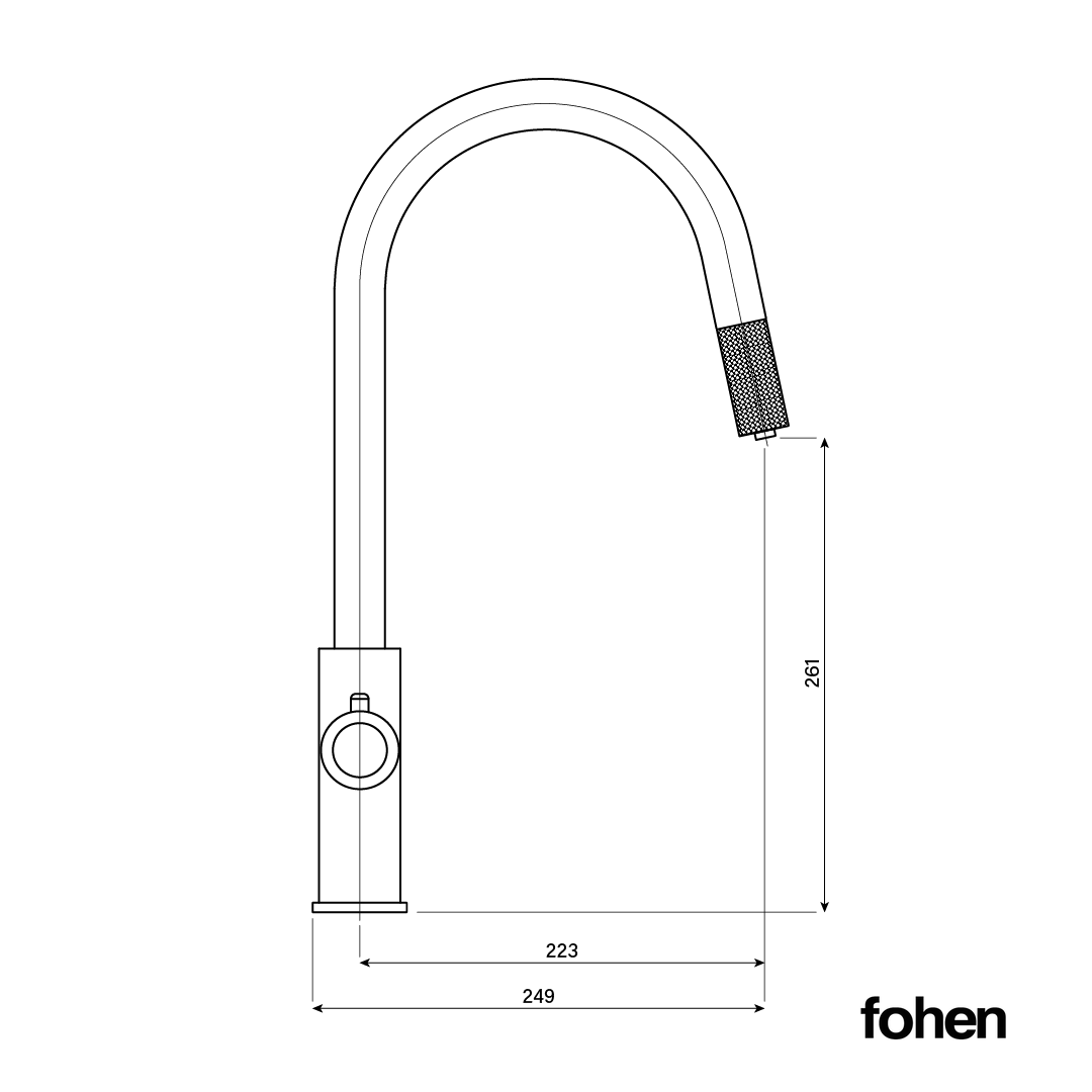 4-in-1 Fohen Kyros Pull Out - Brushed Nickel