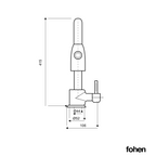 2-in-1 Fohen Lesse - Aged Brass