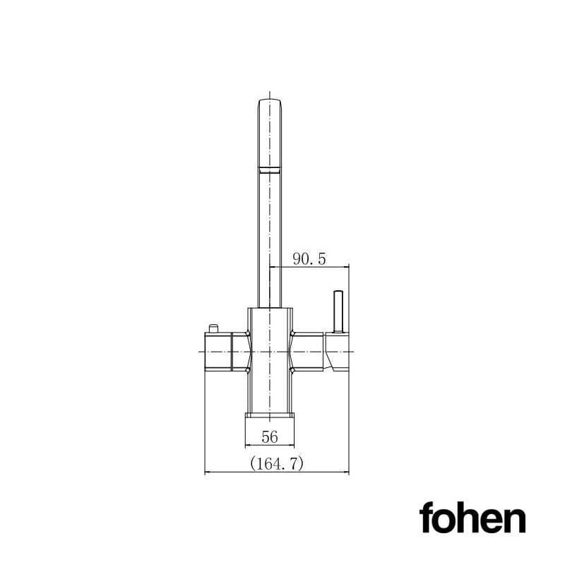 Image of Fohen Fohen Figaro Polished Chrome Boiling Water Tap
