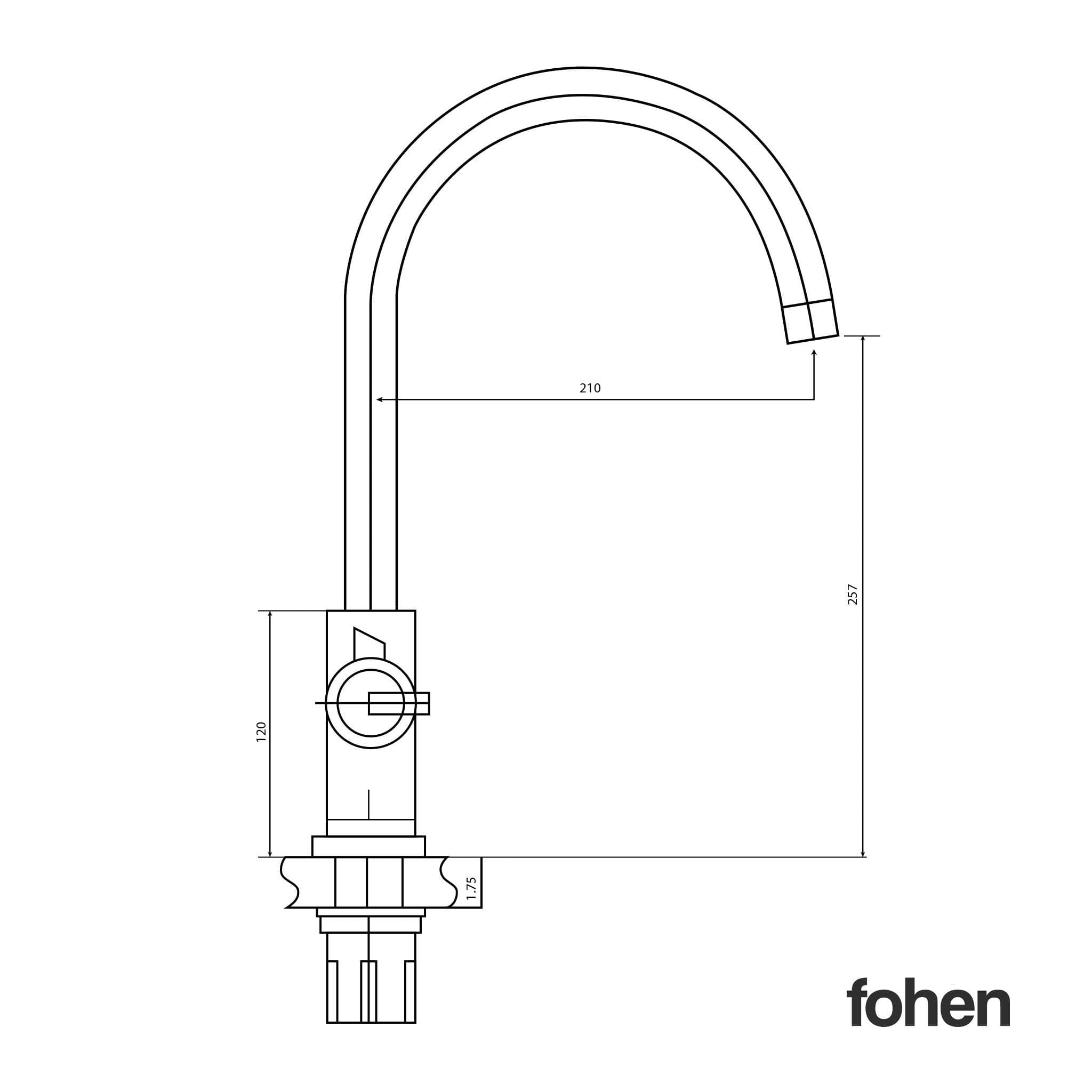Image of Fohen Fohen Focetti | Chrome Instant Boiling Water Tap